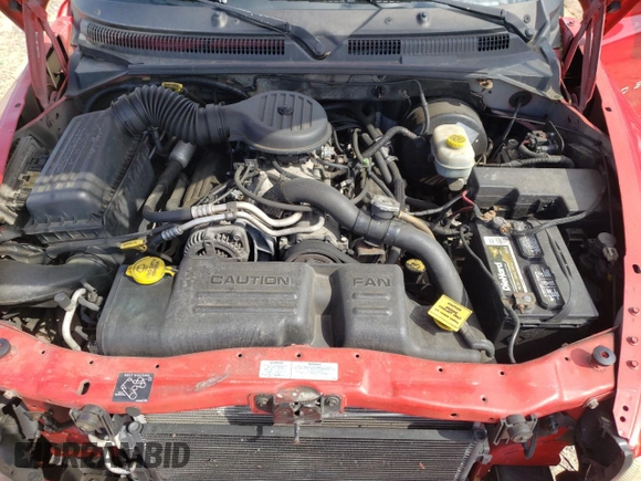 2001 Dodge Durango with VIN 1B4HS28Z71F635773, listed as a Copart auction lot 53353665 with 176,290 mi miles and Salvage Title. Bid and sale history available at carsss.com. Image 13.