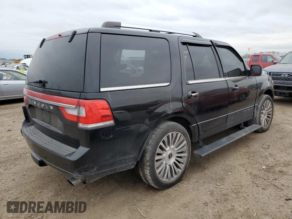 2017 Lincoln Navigator Reserve with VIN 5LMJJ2LT4HEL02403, listed as a Copart auction lot 72974344 with 128,393 mi miles and Salvage title. Bid and sale history available at DreamBid. Image 3.