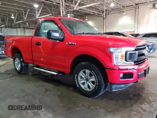 2019 Ford F-150 XL with VIN 1FTMF1E5XKKD02283, listed as a Copart auction lot 50175365 with 24,391 mi miles and Salvage title. Bid and sale history available at DreamBid. Image 4.