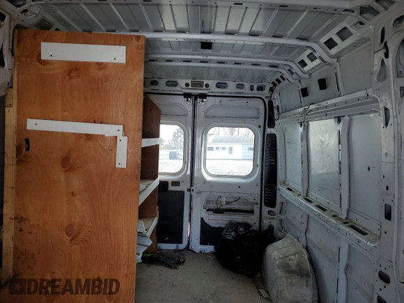 2017 Ram ProMaster Cargo with VIN 3C6TRVDG3HE525443, listed as a Copart auction lot 50401815 with 106,958 mi miles and Salvage Title. Bid and sale history available at carsss.com. Image 10.