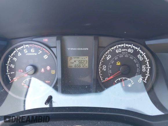 2016 Toyota Tacoma SR5 with VIN 5TFAX5GNXGX073358, listed as a IAAI auction lot 41400235 with 65,672 mi miles and . Bid and sale history available at DreamBid. Image 7.