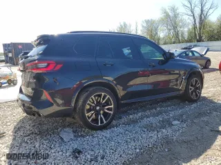 2021 BMW X5 M with VIN 5YMJU0C09M9F22271, listed as a Copart auction lot 52920244 with 28,412 mi miles. Bid and sale history available at carsss.com. Image 3.