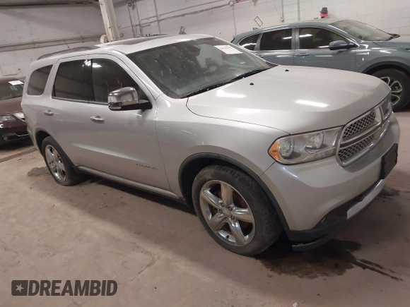 2011 Dodge Durango Citadel with VIN 1D4SE5GT6BC594914, listed as a IAAI auction lot 41838000 with 201,610 mi miles. Bid and sale history available at carsss.com. Image 1.