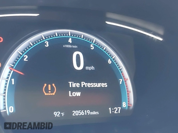 2020 Honda Civic LX with VIN 2HGFC2F67LH551651, listed as a IAAI auction lot 41861966 with 205,619 mi miles and . Bid and sale history available at DreamBid. Image 7.