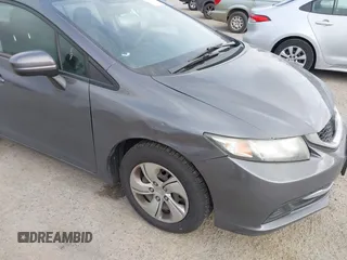 2014 Honda Civic LX with VIN 19XFB2F57EE240843, listed as a IAAI auction lot 42108281 with 255,157 mi miles and . Bid and sale history available at carsss.com. Image 6.