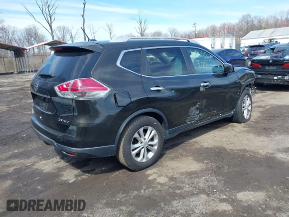 2016 Nissan Rogue SV with VIN KNMAT2MV0GP644922, listed as a IAAI auction lot 41881055 with 118,703 mi miles. Bid and sale history available at carsss.com. Image 4.