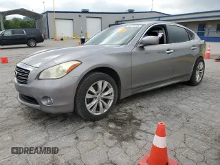 2013 Infiniti M with VIN JN1BY1AR2DM601965, listed as a Copart auction lot 62014215 with 134,047 mi miles and Salvage title. Bid and sale history available at DreamBid. Image 1.