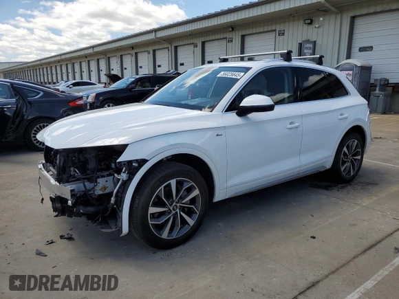 2022 Audi Q5 S line Premium Plus with VIN WA1EAAFY3N2105126, listed as a Copart auction lot 56025645 with 40,853 mi miles and Salvage title. Bid and sale history available at DreamBid. Image 1.