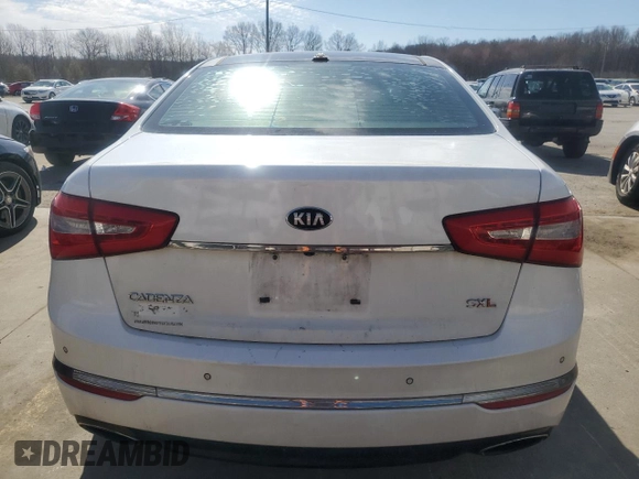 2014 Kia Cadenza Limited with VIN KNALN4D78E5141385, listed as a Copart auction lot 49593545 with 112,991 mi miles and Salvage Title. Bid and sale history available at carsss.com. Image 6.