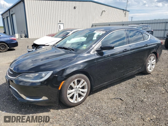 2015 Chrysler 200 Limited with VIN 1C3CCCAB9FN665680, listed as a Copart auction lot 56408475 with 77,677 mi miles and Clean Title. Bid and sale history available at DreamBid. Image 1.