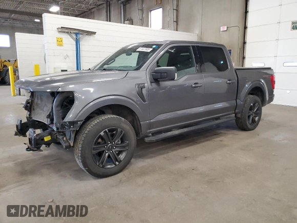 2021 Ford F-150 XL with VIN 1FTFW1E55MFA52455, listed as a Copart auction lot 57447905 with 93,373 mi miles and Salvage title. Bid and sale history available at DreamBid. Image 1.