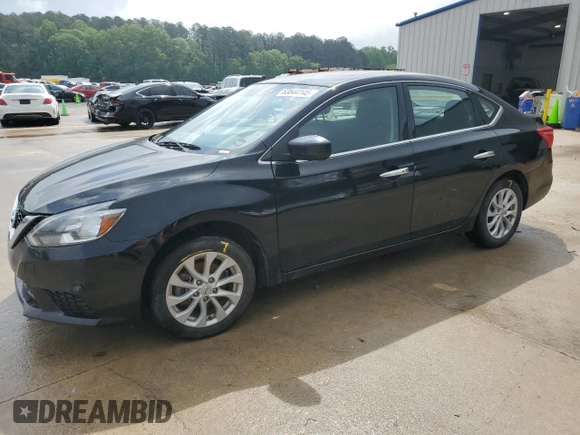 2019 Nissan Sentra SV with VIN 3N1AB7AP7KL627077, listed as a Copart auction lot 53844145 with 103,295 mi miles and Salvage Title. Bid and sale history available at DreamBid. Image 1.