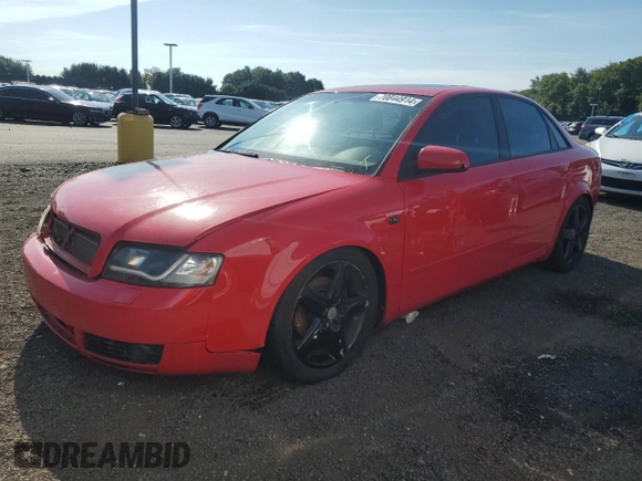 2004 Audi A4 1.8T with VIN WAULC68E84A134601, listed as a Copart auction lot 70844914 with 0 mi miles and Clean Title. Bid and sale history available at carsss.com. Image 1.