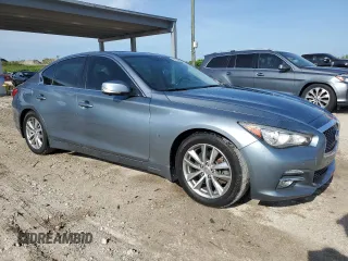2014 Infiniti Q50 Premium with VIN JN1BV7AP3EM680901, listed as a Copart auction lot 64096895 with 105,495 mi miles and Clean title. Bid and sale history available at DreamBid. Image 4.