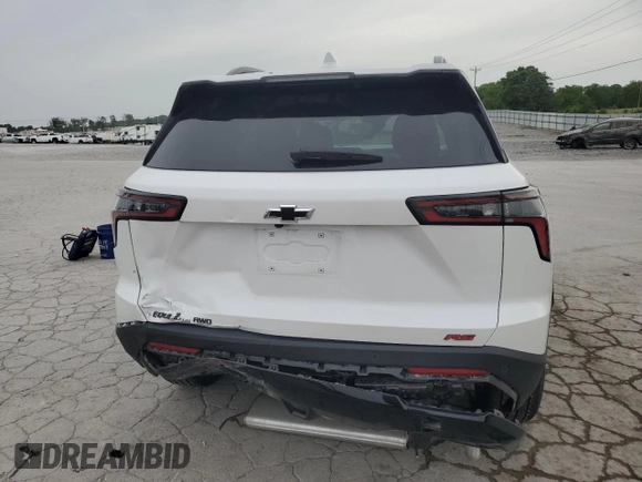 2025 Chevrolet Equinox AWD RS z VIN 3GNAXTEG5SL214390, wystawiony jako Copart lot #57106575 z przebiegiem 5 775 mil mil oraz Szkoda całkowita • Salvage title. Historia ofert i sprzedaży dostępna na DreamBid. Obrazek 6.