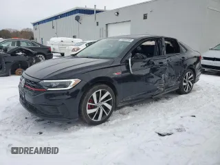 2019 Volkswagen Jetta GLI S with VIN 3VW5T7BU1KM189521, listed as a Copart auction lot 46860305 with 50,255 mi miles and Salvage Title. Bid and sale history available at DreamBid. Image 1.