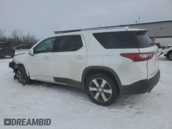 2018 Chevrolet Traverse LT Leather with VIN 1GNEVHKW7JJ203476, listed as a Copart auction lot 46107065 with 107,842 mi miles and Salvage Title. Bid and sale history available at carsss.com. Image 2.
