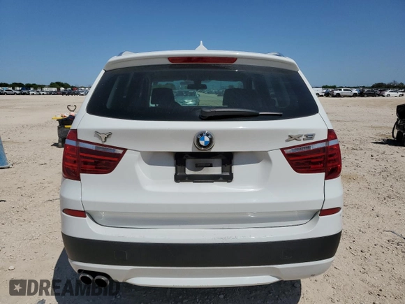 2014 BMW X3 xDrive28i with VIN 5UXWX9C56E0D37539, listed as a Copart auction lot 52455925 with 122,040 mi miles and Salvage Title. Bid and sale history available at DreamBid. Image 6.