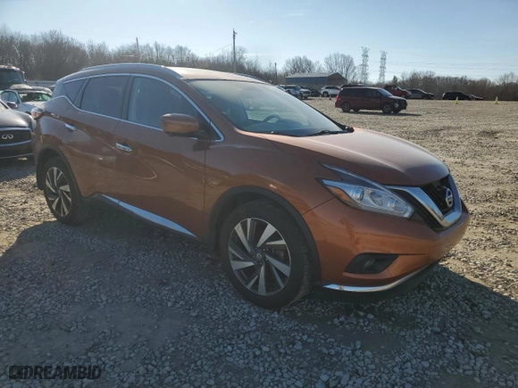 2017 Nissan Murano SV with VIN 5N1AZ2MGXHN119956, listed as a Copart auction lot 46049085 with 159,935 mi miles and Salvage Title. Bid and sale history available at carsss.com. Image 4.