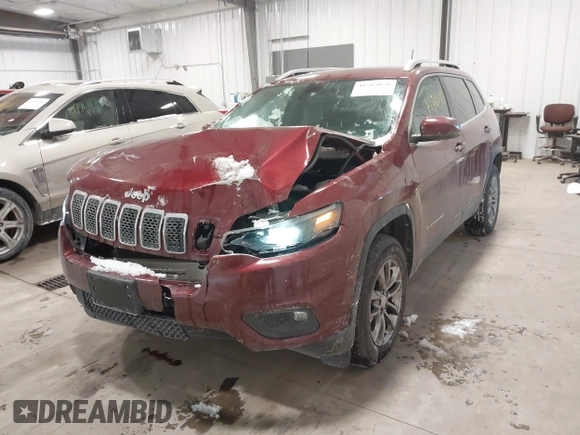 2019 Jeep Cherokee Latitude Plus with VIN 1C4PJMLB6KD465474, listed as a IAAI auction lot 41563058 with 74,680 mi miles. Bid and sale history available at carsss.com. Image 6.