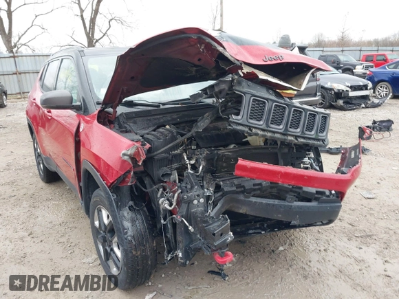2018 Jeep Compass Trailhawk with VIN 3C4NJDDB2JT441865, listed as a IAAI auction lot 41848542 with 109,696 mi miles and . Bid and sale history available at carsss.com. Image 6.