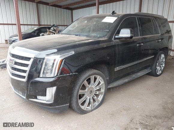 2017 Cadillac Escalade Luxury with VIN 1GYS4BKJ7HR201264, listed as a IAAI auction lot 41833359 with 187,107 mi miles. Bid and sale history available at carsss.com. Image 2.