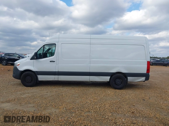 2023 Mercedes-Benz Sprinter Cargo with VIN W1Y4NCHY1PT126337, listed as a IAAI auction lot 41485671 with 93,627 mi miles. Bid and sale history available at carsss.com. Image 14.