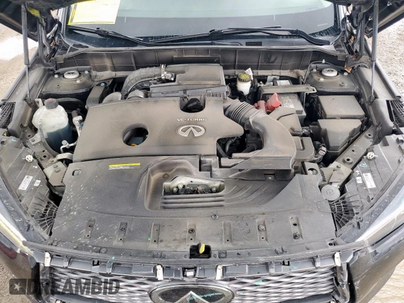 2019 Infiniti QX50 Essential with VIN 3PCAJ5M11KF125689, listed as a Copart auction lot 63862715 with 53,665 mi miles and Salvage title. Bid and sale history available at DreamBid. Image 12.
