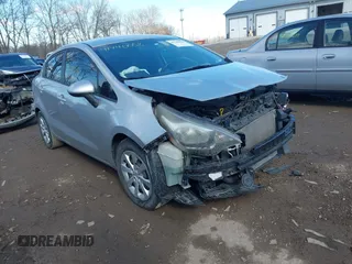2013 Kia Rio LX with VIN KNADM4A37D6135384, listed as a IAAI auction lot 41740058 with 166,866 mi miles. Bid and sale history available at carsss.com. Image 1.