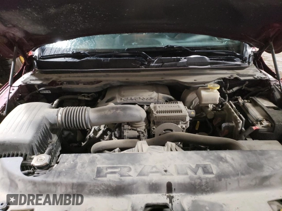 2021 Ram 1500 Big Horn with VIN 1C6SRFFTXMN804714, listed as a Copart auction lot 59614725 with 76,219 mi miles and Clean title. Bid and sale history available at DreamBid. Image 11.
