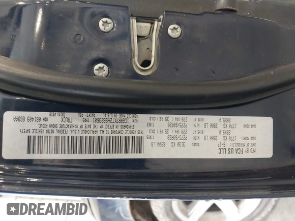 2017 Ram 1500 Express with VIN 1C6RR7KT2HS823601, listed as a IAAI auction lot 42251790 with 134,583 mi miles and . Bid and sale history available at DreamBid. Image 9.