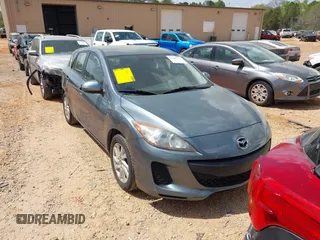 2013 Mazda 3 i Touring with VIN JM1BL1L78D1767349, listed as a IAAI auction lot 41967275 with 168,626 mi miles and . Bid and sale history available at carsss.com. Image 1.