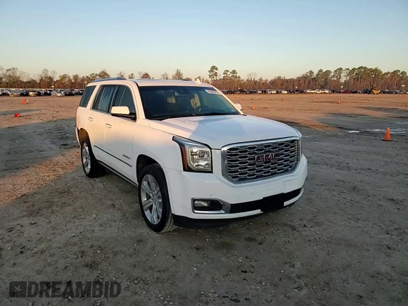 2019 GMC Yukon Denali with VIN 1GKS1CKJ6KR122376, listed as a Copart auction lot 85943414 with 90,614 mi miles and Salvage Title. Bid and sale history available at carsss.com. Image 12.