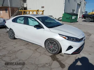2023 Kia Forte GT with VIN 3KPF44AC6PE680552, listed as a IAAI auction lot 41429512 with 8,817 mi miles and . Bid and sale history available at carsss.com. Image 1.