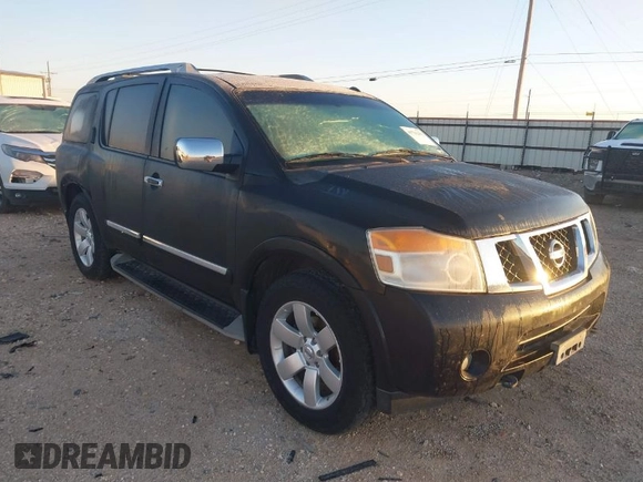 2011 Nissan Armada SV with VIN 5N1BA0ND4BN624127, listed as a IAAI auction lot 41722211 with 177,286 mi miles and . Bid and sale history available at DreamBid. Image 1.