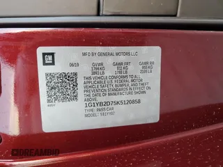 2019 Chevrolet Corvette 1LT with VIN 1G1YB2D75K5120858, listed as a Copart auction lot 76556084 with 28,932 mi miles and Salvage Title. Bid and sale history available at carsss.com. Image 12.