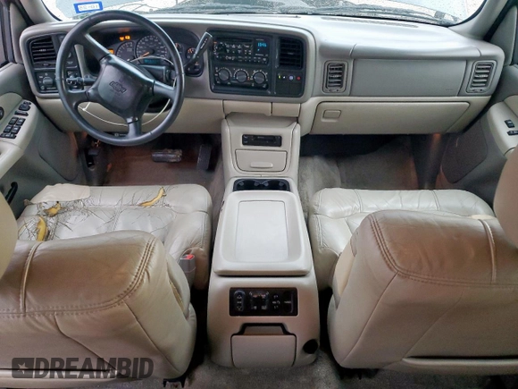 2002 Chevrolet Tahoe LT with VIN 1GNEC13Z22J139029, listed as a Copart auction lot 59149945 with 188,598 mi miles and Salvage title. Bid and sale history available at DreamBid. Image 8.
