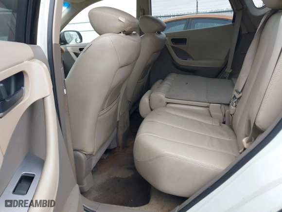2004 Nissan Murano SL with VIN JN8AZ08T04W225874, listed as a IAAI auction lot 41585756 with 214,853 mi miles. Bid and sale history available at carsss.com. Image 8.