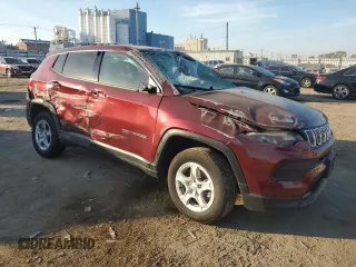 2022 Jeep Compass Sport with VIN 3C4NJDAB7NT221115, listed as a Copart auction lot 76898554 with 16,776 mi miles and Salvage title. Bid and sale history available at DreamBid. Image 4.