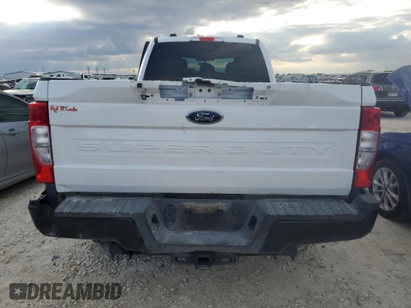 2021 Ford Super Duty F-250 SRW XL with VIN 1FT7W2BT1MED13521, listed as a Copart auction lot 42640905 with 0 mi miles and Salvage Title. Bid and sale history available at carsss.com. Image 6.