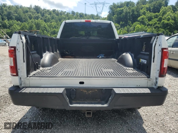 2020 Ford F-150 XL with VIN 1FTEX1E55LKD33749, listed as a Copart auction lot 61183845 with 120,277 mi miles and Salvage title. Bid and sale history available at DreamBid. Image 6.