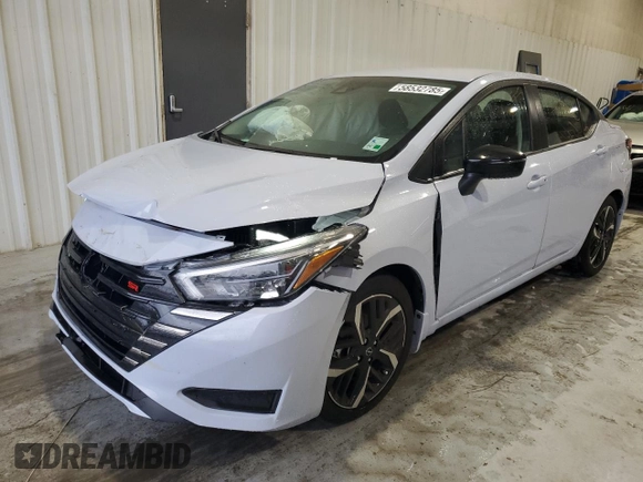 2024 Nissan Versa SR with VIN 3N1CN8FV6RL924591, listed as a Copart auction lot 58532785 with 1,651 mi miles and Salvage title. Bid and sale history available at DreamBid. Image 1.