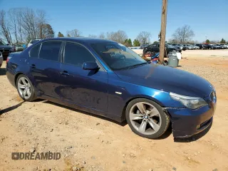 2009 BMW 5 Series 528i with VIN WBANU53589C122872, listed as a Copart auction lot 46658035 with 194,383 mi miles and Salvage Title. Bid and sale history available at carsss.com. Image 4.