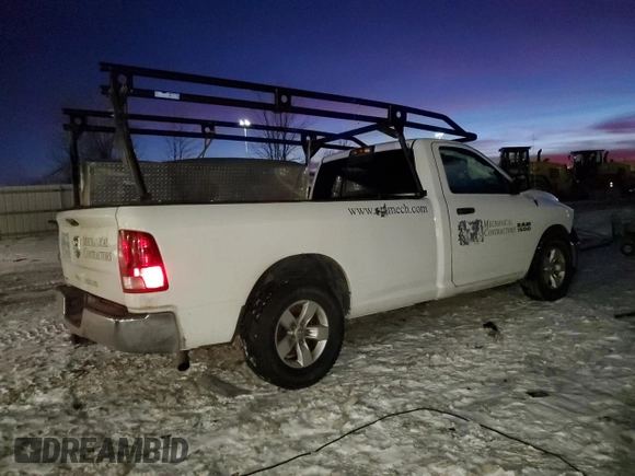 2016 Ram 1500 Tradesman with VIN 3C6JR6DG9GG261905, listed as a Copart auction lot 41376765 with 215,653 mi miles and Non repairable. Bid and sale history available at DreamBid. Image 3.
