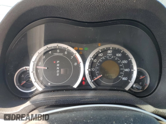 2009 Acura TSX with VIN JH4CU26699C035199, listed as a Copart auction lot 55926185 with 249,353 mi miles and Salvage title. Bid and sale history available at DreamBid. Image 9.