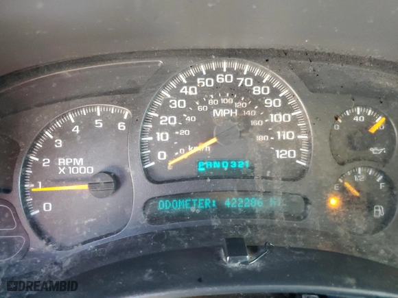 2003 Chevrolet Tahoe LS with VIN 1GNEC13V43R249533, listed as a Copart auction lot 51801025 with 422,286 mi miles and Salvage Title. Bid and sale history available at carsss.com. Image 9.