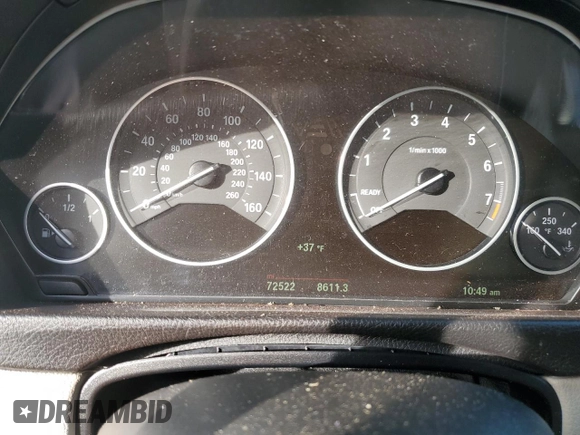 2018 BMW 3 Series 320i with VIN WBA8A9C55JAH12818, listed as a Copart auction lot 52110515 with 72,522 mi miles and Salvage title. Bid and sale history available at DreamBid. Image 9.