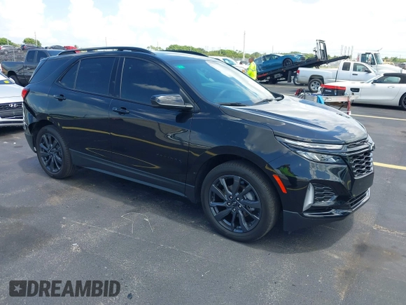 2024 Chevrolet Equinox RS with VIN 3GNAXMEGXRL108663, listed as a IAAI auction lot 42508860 with 15,675 mi miles and . Bid and sale history available at DreamBid. Image 1.