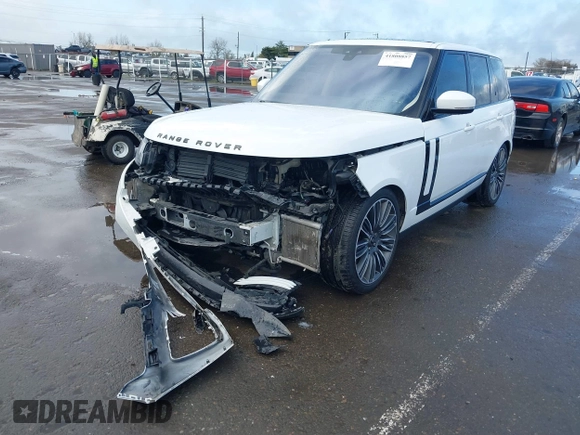 2022 Land Rover Range Rover Westminster z VIN SALGS2RU0NA464488, wystawiony jako IAAI lot #41808857 z przebiegiem 46 031 mil mil oraz . Historia ofert i sprzedaży dostępna na DreamBid. Obrazek 6.