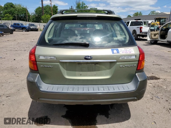 2005 Subaru Legacy Outback with VIN 4S4BP61C957393099, listed as a Copart auction lot 56896965 with Not provided miles and Salvage title. Bid and sale history available at DreamBid. Image 6.